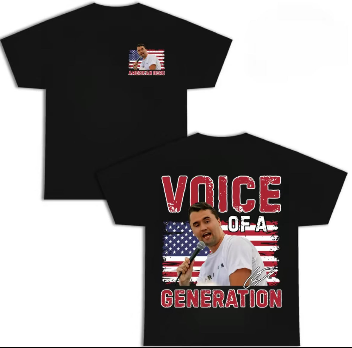 American Hero Shirt Charlie Kirk